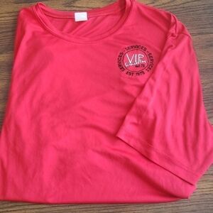 3/$20 Sport Tek Red VIP Services Shirt